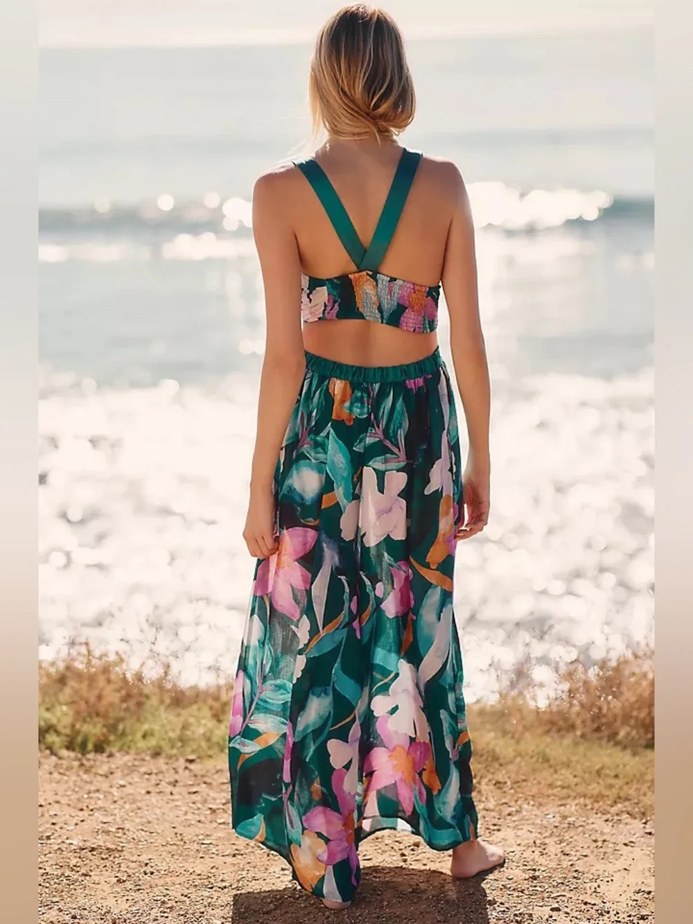 Anthropologie The Brinley V-Neck Jumpsuit